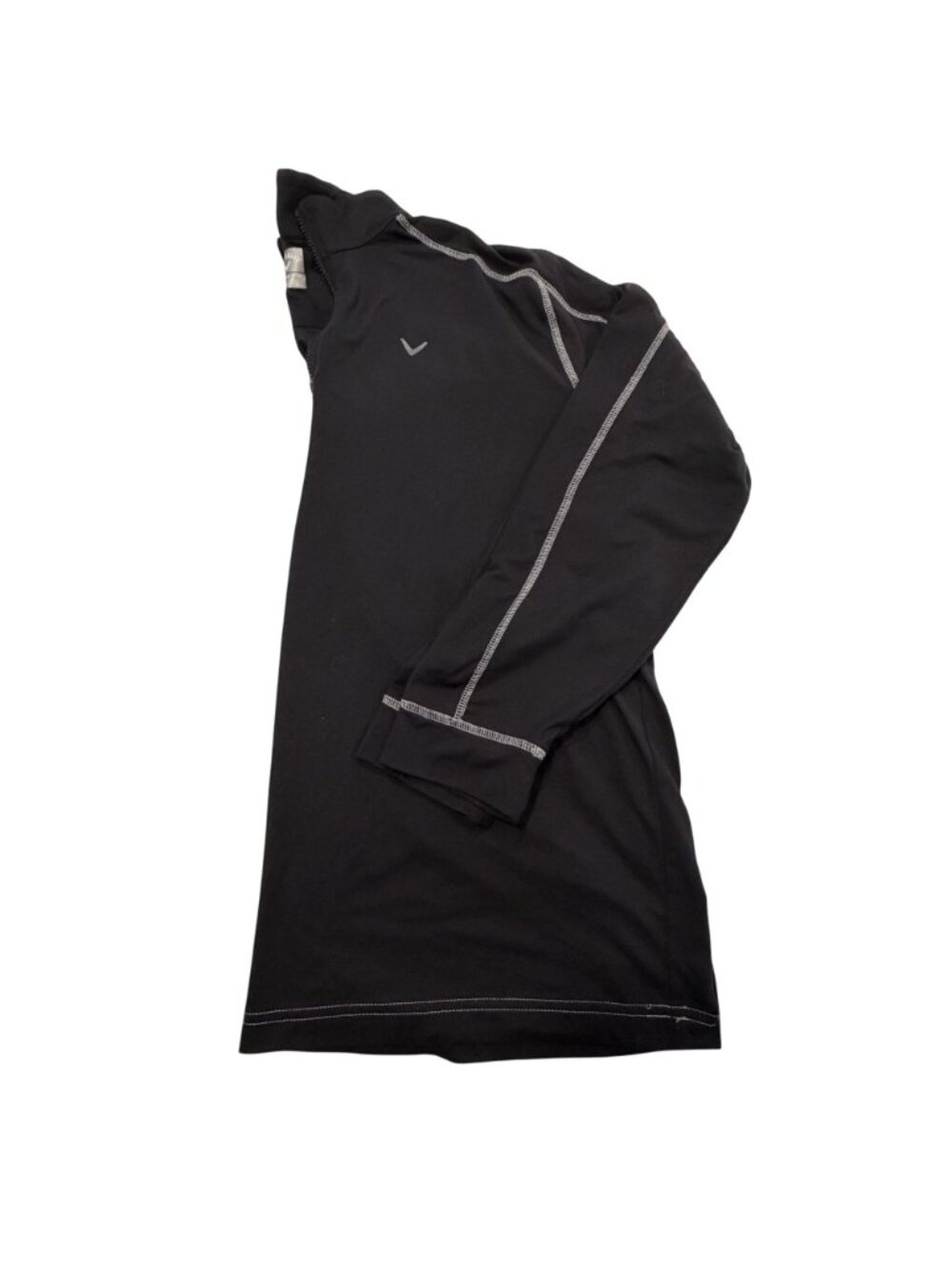 Callaway Black 1/4 Zip Pullover XL With Contrast Stitching Mens Golf Shirt - Picture 3 of 9